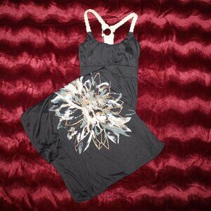 Vintage floral long maxi dress